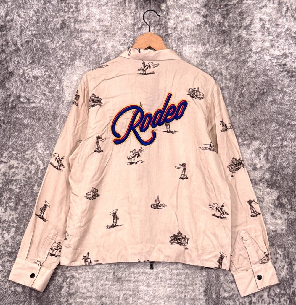 New Dinner Service NY x Orville Peck Shirt Medium Zip Relaxed Rodeo Omni Top